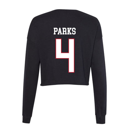 Miami of Ohio - NCAA Softball : Chloe Parks - Women's Cropped Crew Fleece-1