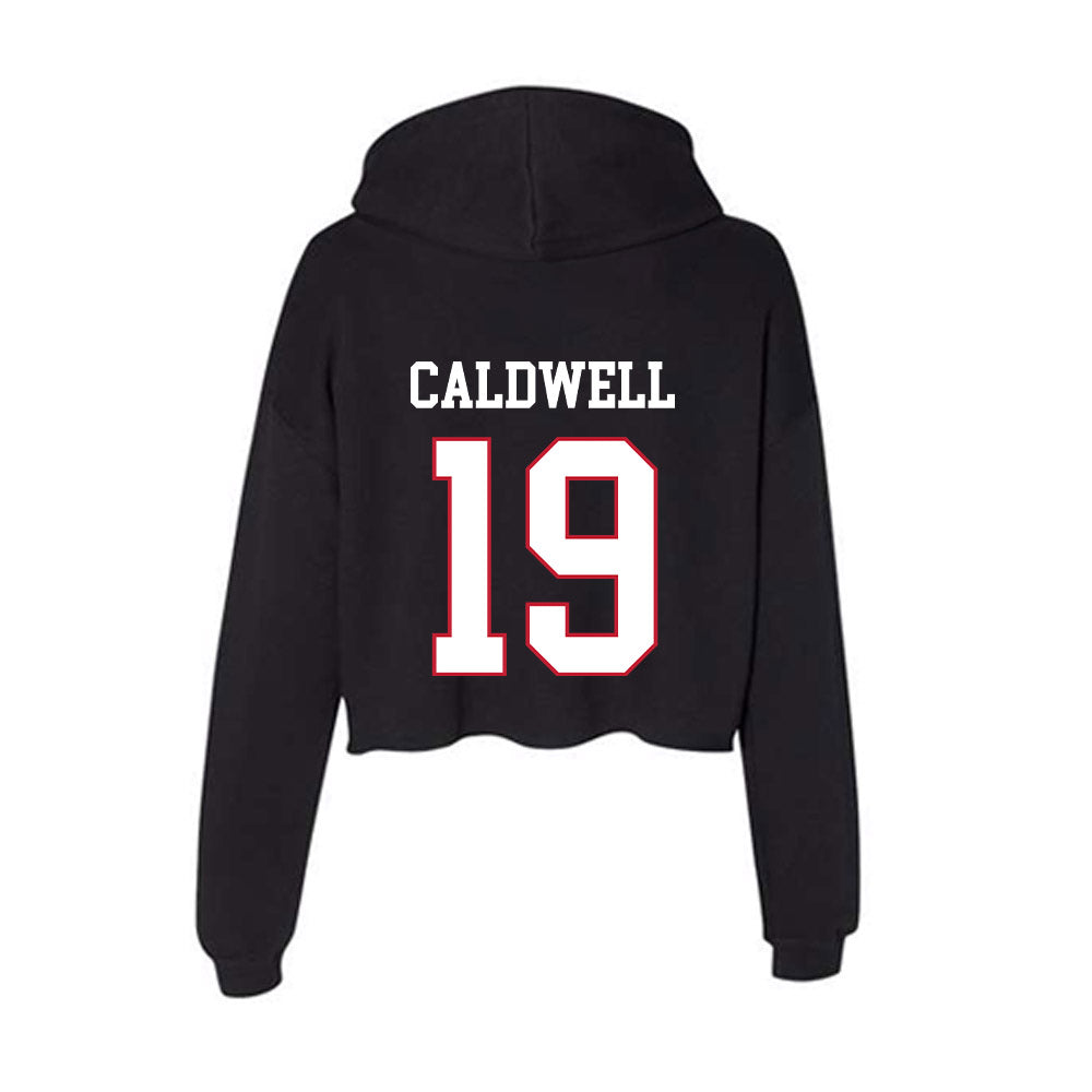 Miami of Ohio - NCAA Football : Ambe' Caldwell - Women's Crop Fleece Hoodie-1