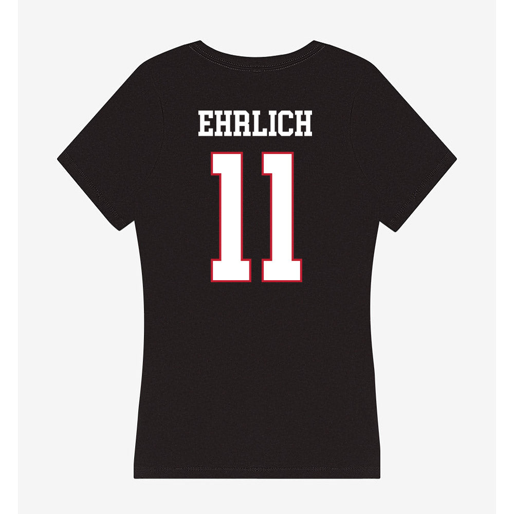 Miami of Ohio - NCAA Football : Noah Ehrlich - Women's V-Neck T-Shirt-1