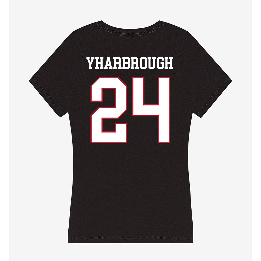 Miami of Ohio - NCAA Football : Mychal Yharbrough - Women's V-Neck T-Shirt-1