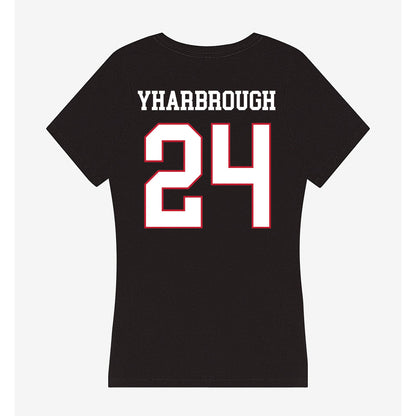 Miami of Ohio - NCAA Football : Mychal Yharbrough - Women's V-Neck T-Shirt-1
