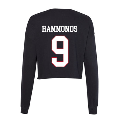 Miami of Ohio - NCAA Football : Javon Hammonds - Women's Cropped Crew Fleece-1