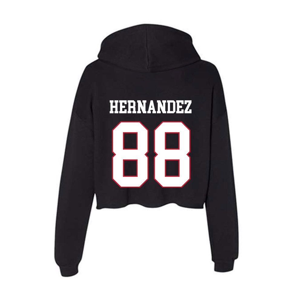 Miami of Ohio - NCAA Softball : Danitza Hernandez - Women's Crop Fleece Hoodie-1