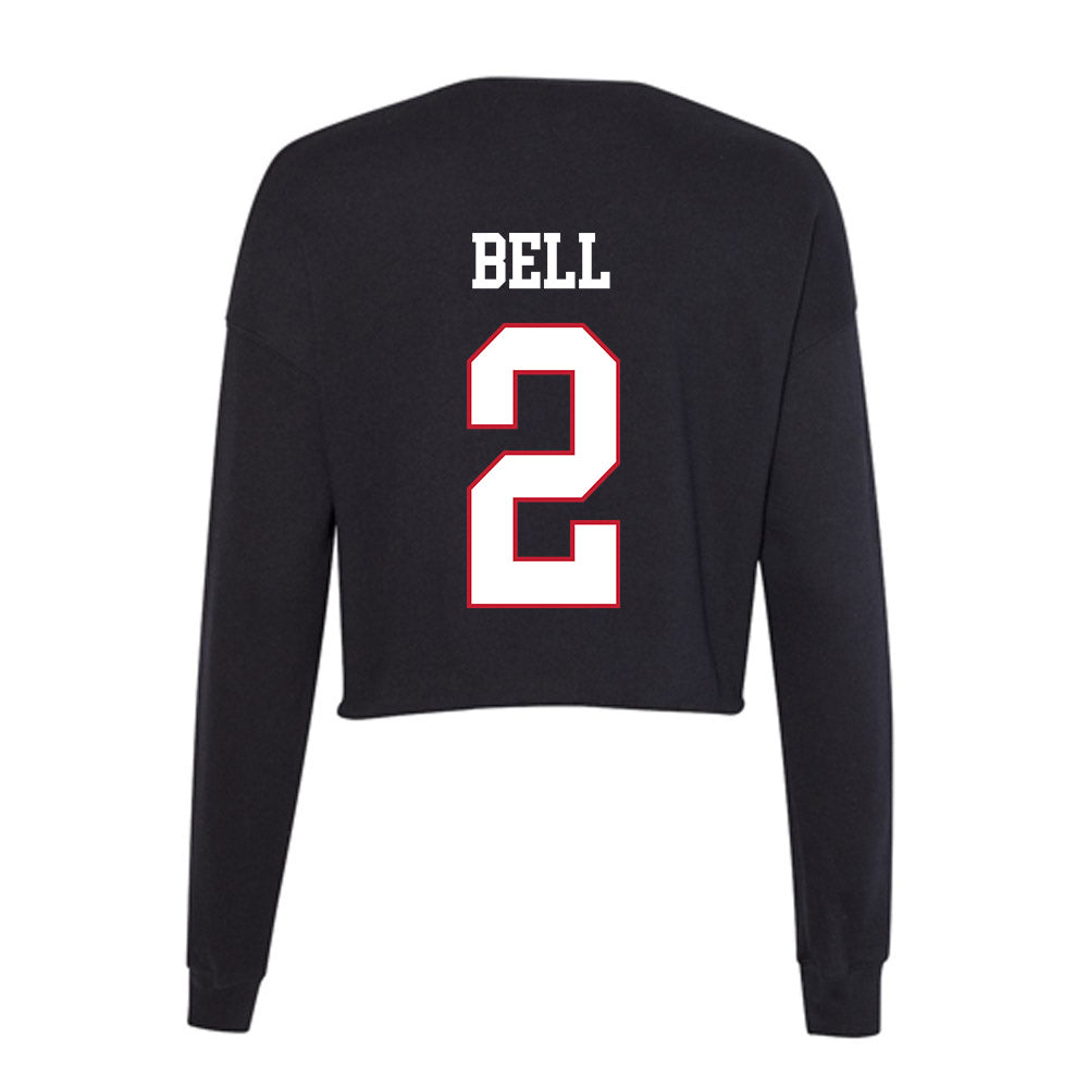 Miami of Ohio - NCAA Football : Devin Bell - Women's Cropped Crew Fleece-1