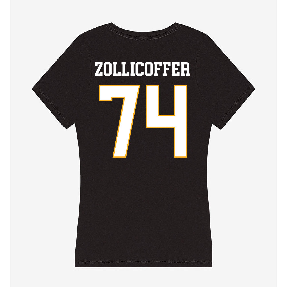 Kennesaw - NCAA Football : Elijah Zollicoffer - Women's V-Neck T-Shirt-1
