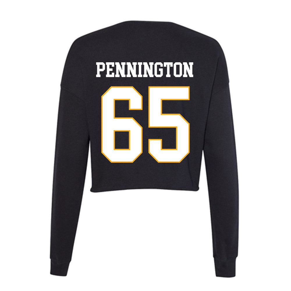 Kennesaw - NCAA Football : JT Pennington - Women's Cropped Crew Fleece-1