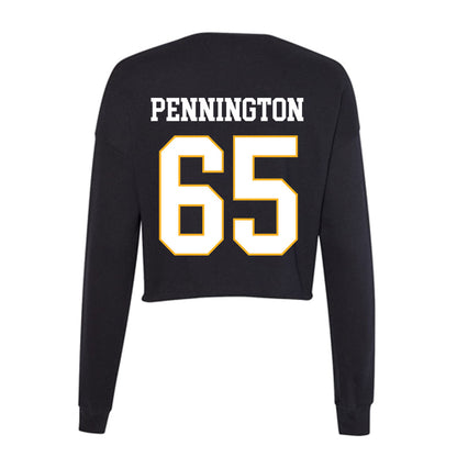 Kennesaw - NCAA Football : JT Pennington - Women's Cropped Crew Fleece-1