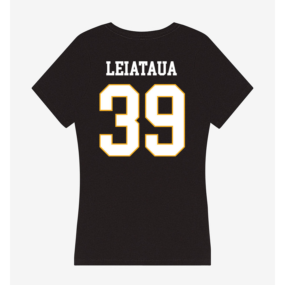Kennesaw - NCAA Football : Eli Leiataua - Women's V-Neck T-Shirt-1