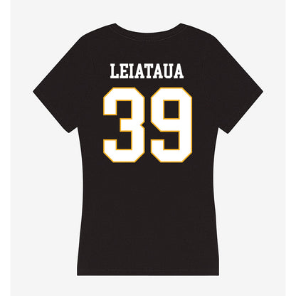 Kennesaw - NCAA Football : Eli Leiataua - Women's V-Neck T-Shirt-1