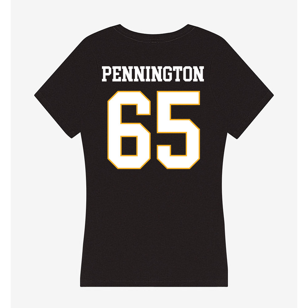Kennesaw - NCAA Football : JT Pennington - Women's V-Neck T-Shirt-1