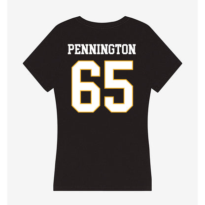 Kennesaw - NCAA Football : JT Pennington - Women's V-Neck T-Shirt-1