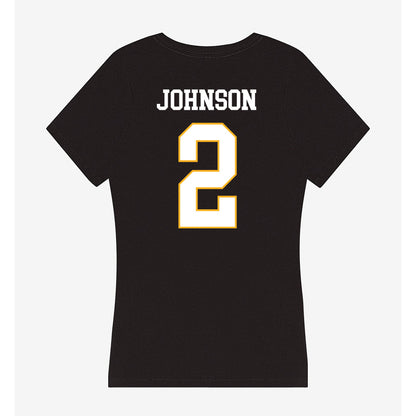 Kennesaw - NCAA Men's Basketball : RJ Johnson - Women's V-Neck T-Shirt-1