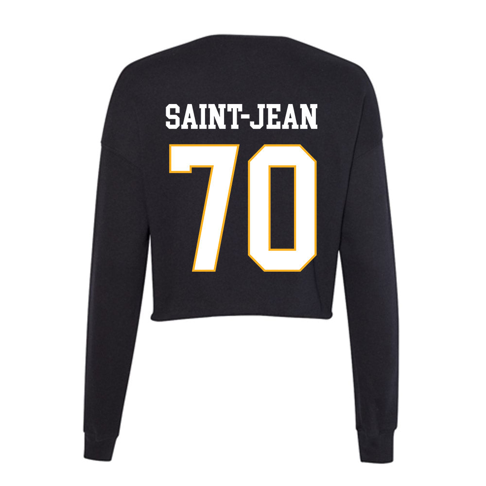 Kennesaw - NCAA Football : Chrisdasson Saint-Jean - Women's Cropped Crew Fleece-1