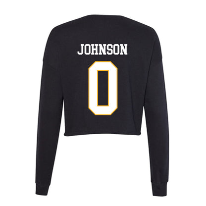 Kennesaw - NCAA Football : Donelius Johnson - Women's Cropped Crew Fleece-1