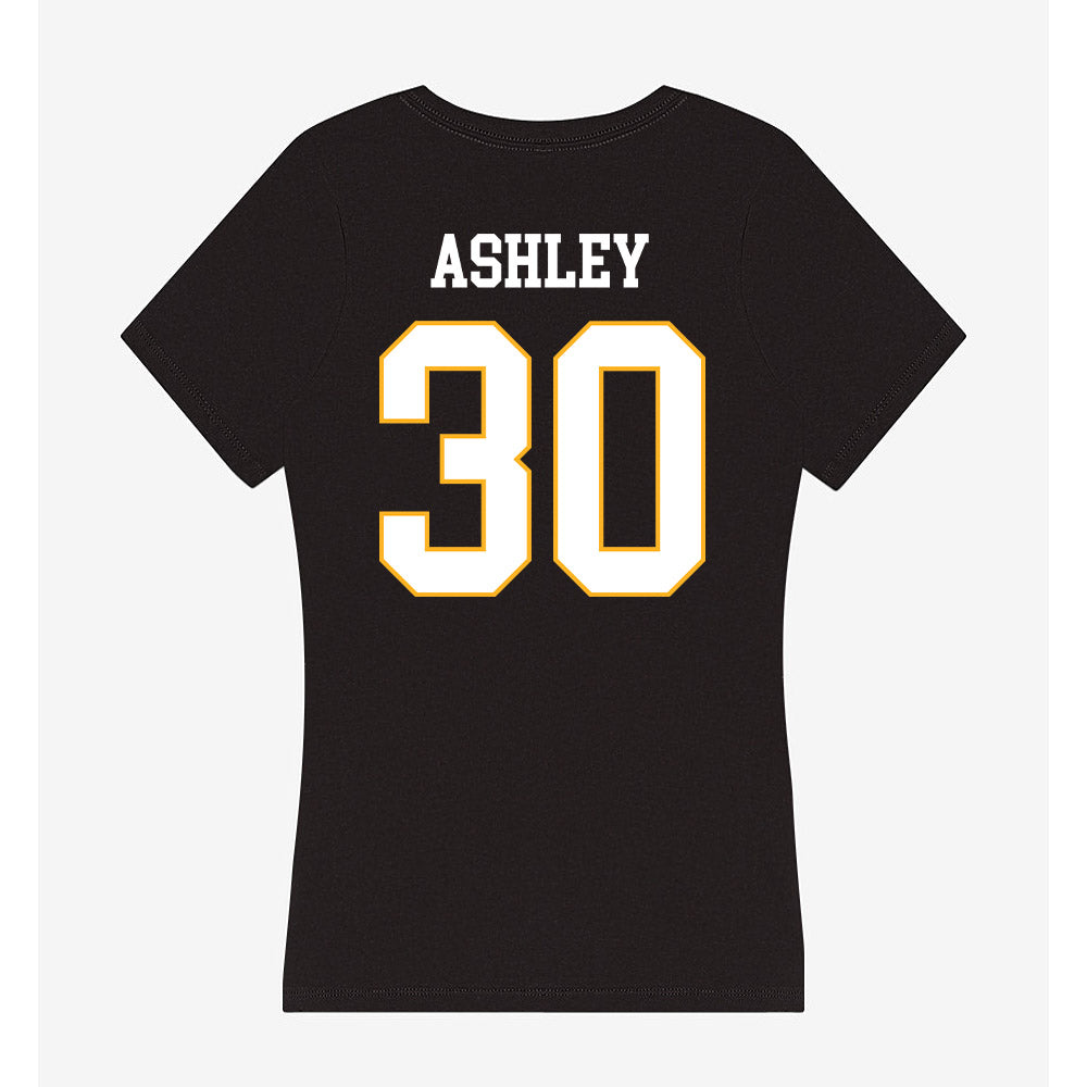 Kennesaw - NCAA Football : Qua Ashley - Women's V-Neck T-Shirt-1
