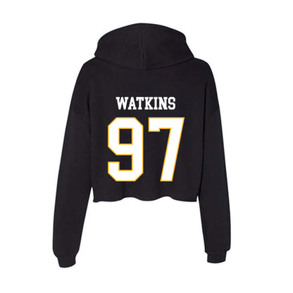 Kennesaw - NCAA Football : Adam Watkins - Women's Crop Fleece Hoodie-1