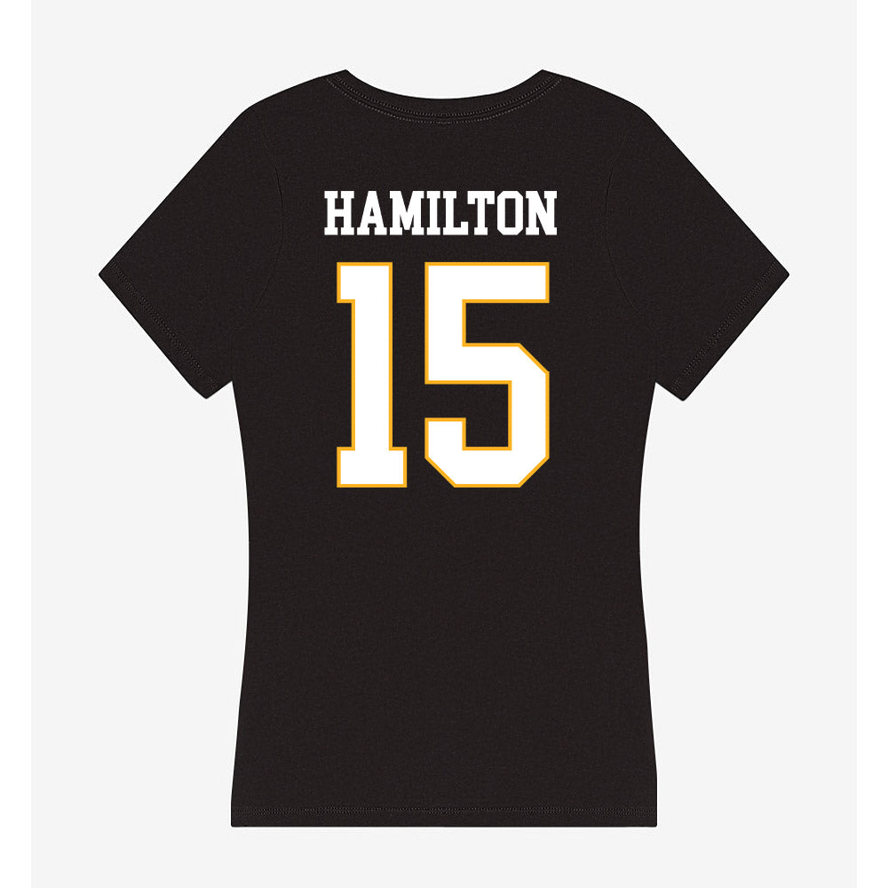 Kennesaw - NCAA Football : Five Hamilton - Women's V-Neck T-Shirt-1