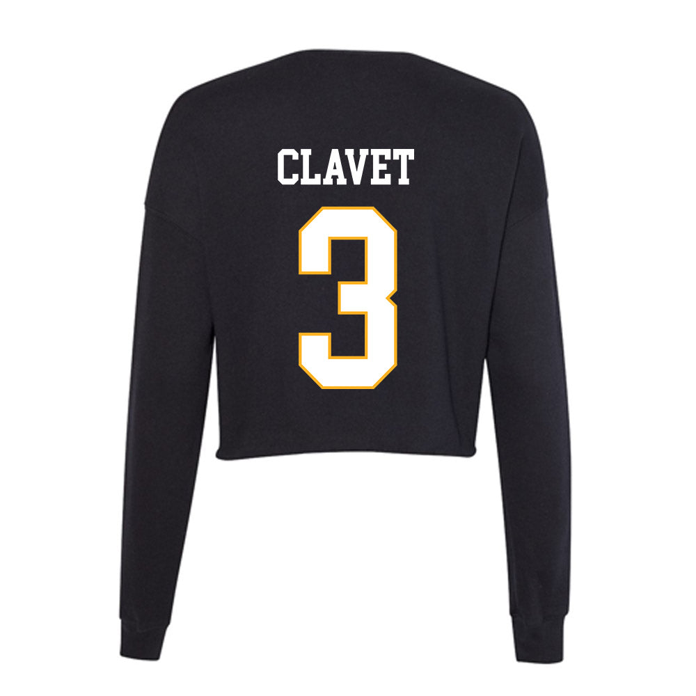 Kennesaw - NCAA Baseball : Anthony Clavet - Women's Cropped Crew Fleece-1