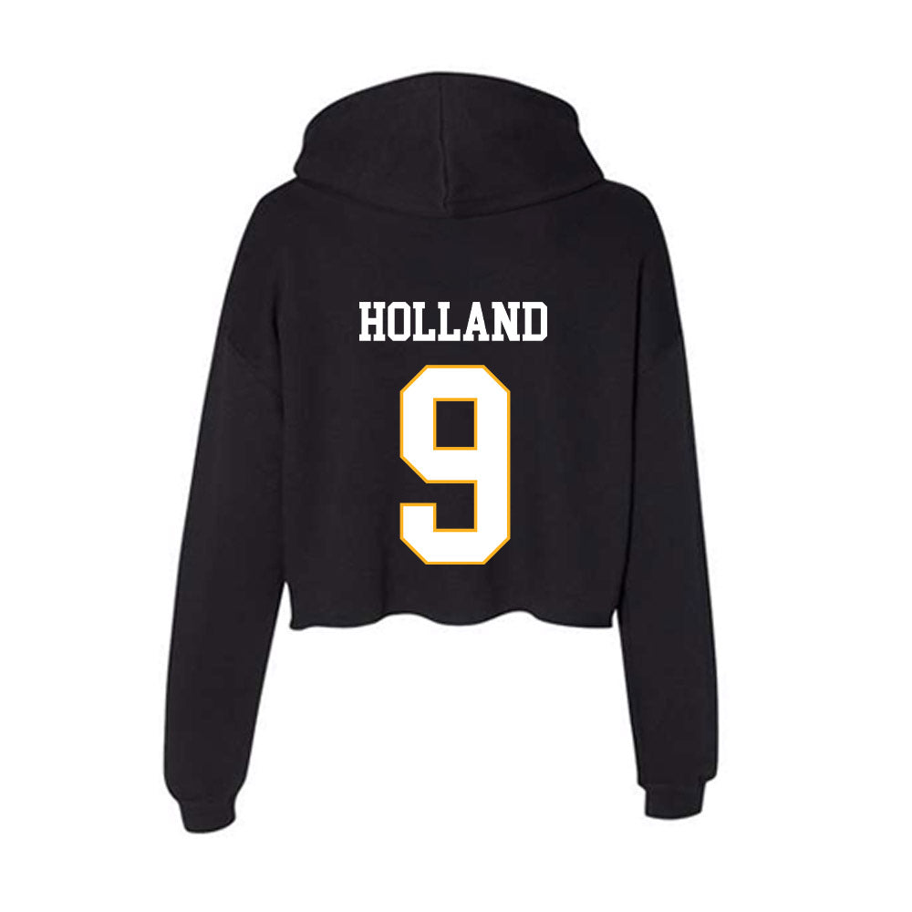 Kennesaw - NCAA Men's Basketball : Eric Holland - Women's Crop Fleece Hoodie-1