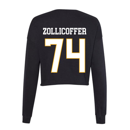 Kennesaw - NCAA Football : Elijah Zollicoffer - Women's Cropped Crew Fleece-1