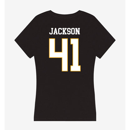 Kennesaw - NCAA Football : Byron Jackson - Women's V-Neck T-Shirt-1