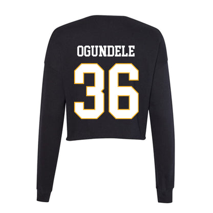 Kennesaw - NCAA Football : Taiwo Ogundele - Women's Cropped Crew Fleece-1