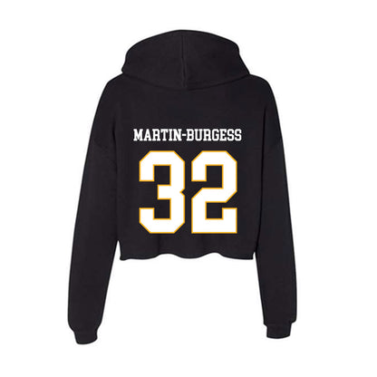 Kennesaw - NCAA Football : Jaden Martin-Burgess - Women's Crop Fleece Hoodie-1