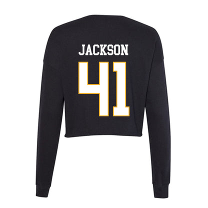 Kennesaw - NCAA Football : Byron Jackson - Women's Cropped Crew Fleece-1