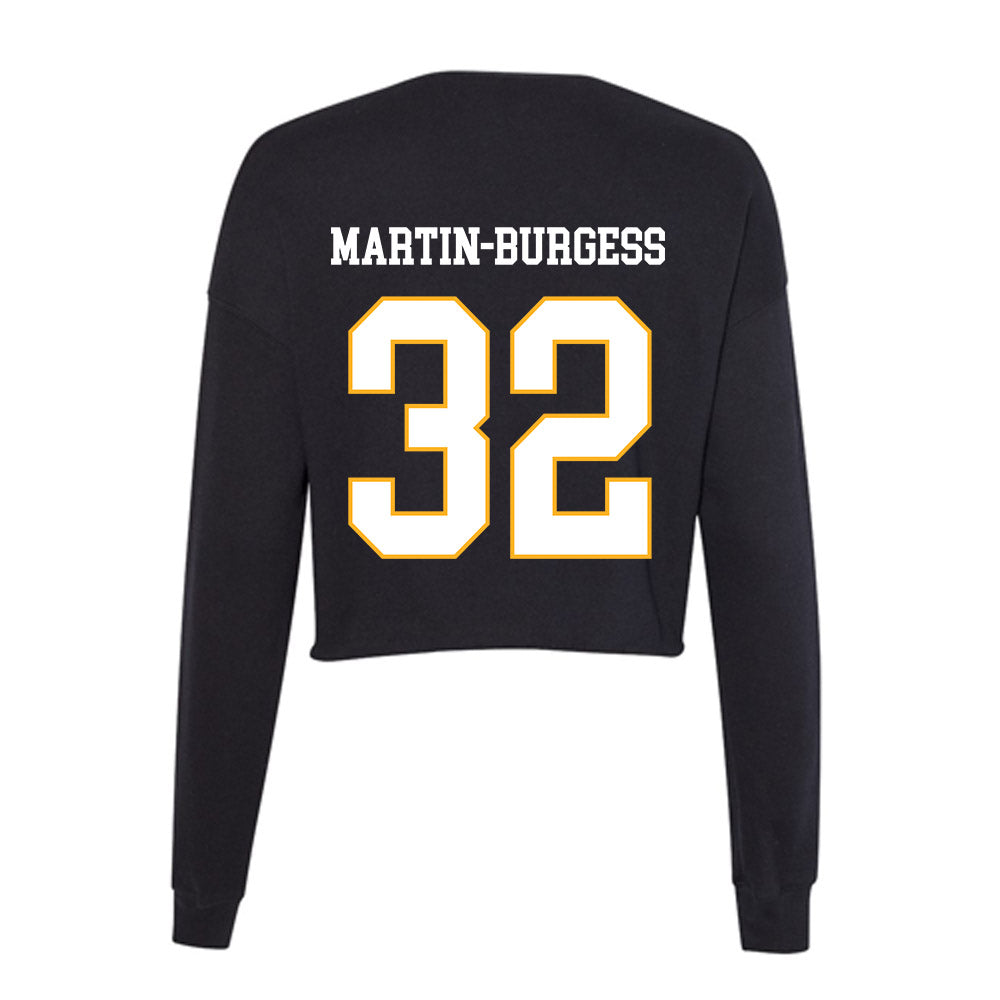 Kennesaw - NCAA Football : Jaden Martin-Burgess - Women's Cropped Crew Fleece-1