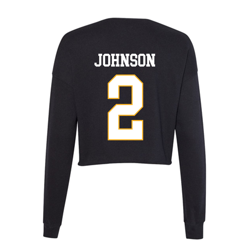 Kennesaw - NCAA Men's Basketball : RJ Johnson - Women's Cropped Crew Fleece-1