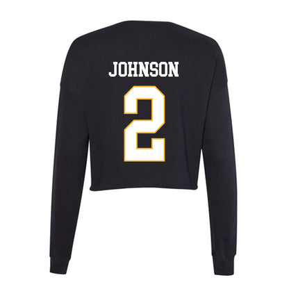 Kennesaw - NCAA Men's Basketball : RJ Johnson - Women's Cropped Crew Fleece-1