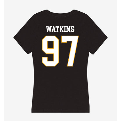 Kennesaw - NCAA Football : Adam Watkins - Women's V-Neck T-Shirt-1