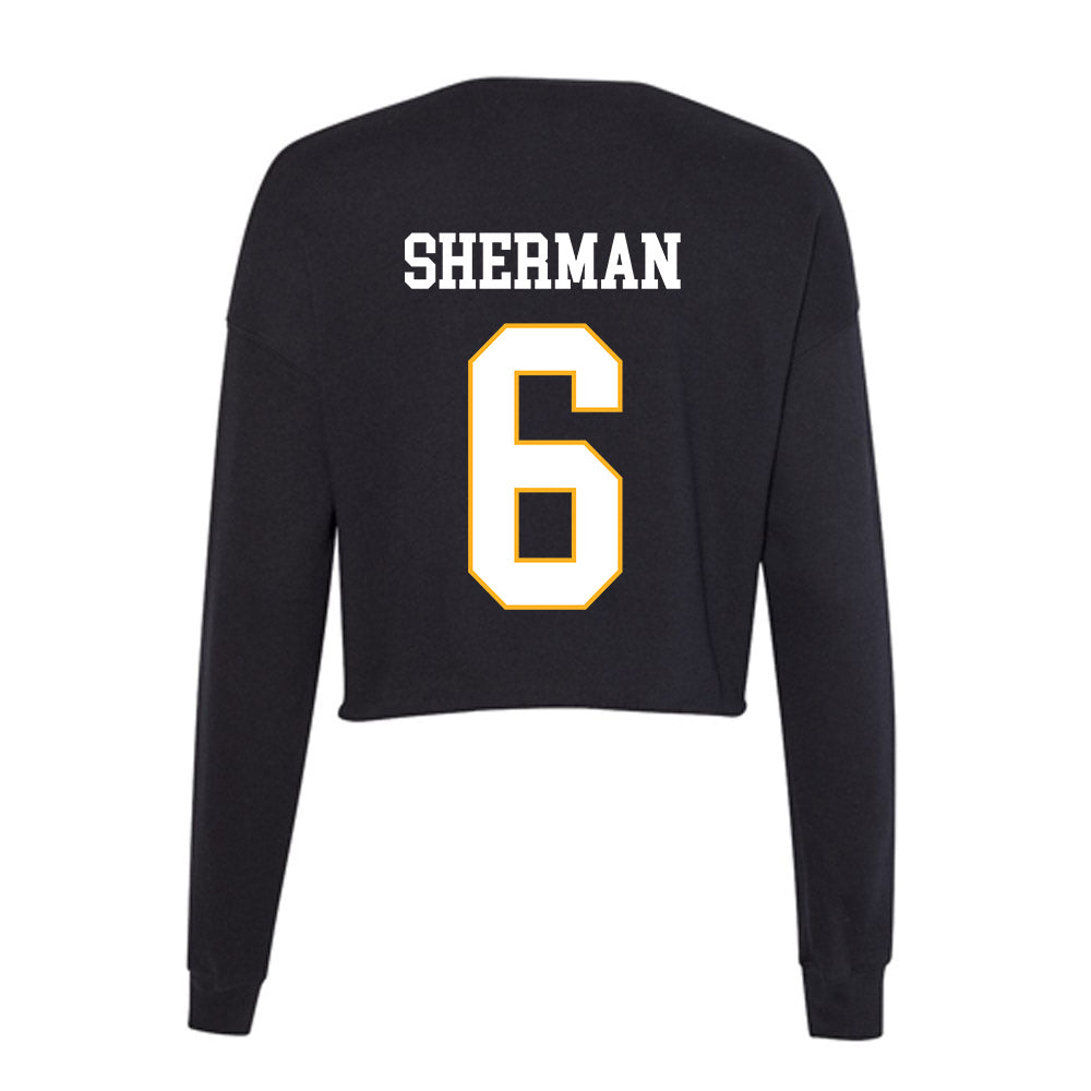 Kennesaw - NCAA Men's Basketball : Frankquon Sherman - Women's Cropped Crew Fleece-1