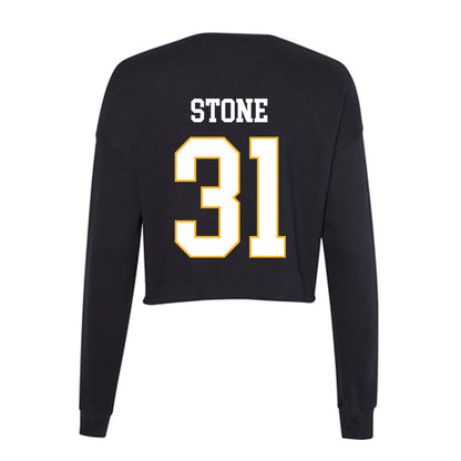 Kennesaw - NCAA Men's Basketball : Charles Stone - Women's Cropped Crew Fleece-1