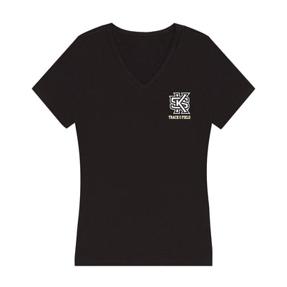 Kennesaw - NCAA Women's Track & Field : Kaylee Brown - Women's V-Neck T-Shirt-0