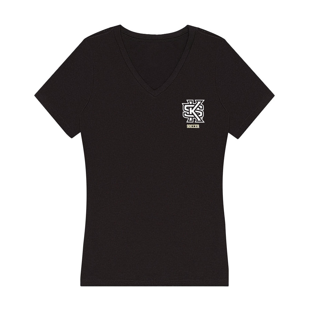 Kennesaw - NCAA Women's Soccer : Paris McCulloch - Women's V-Neck T-Shirt-0