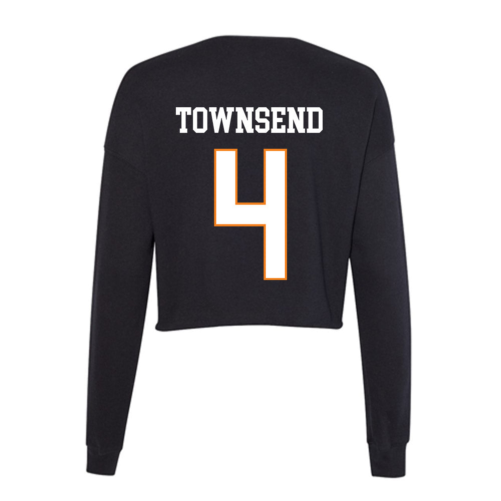 UT Martin - NCAA Baseball : Arderrius Townsend - Women's Cropped Crew Fleece-1