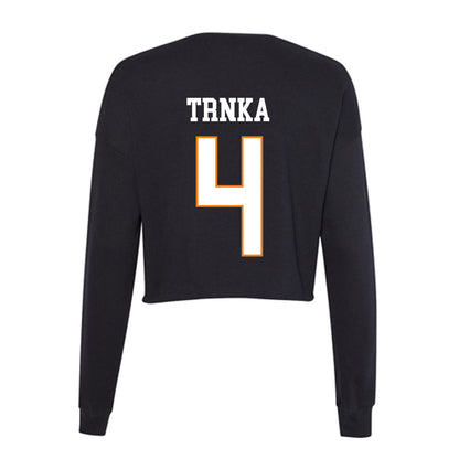 UT Martin - NCAA Men's Basketball : Afan Trnka - Women's Cropped Crew Fleece-1