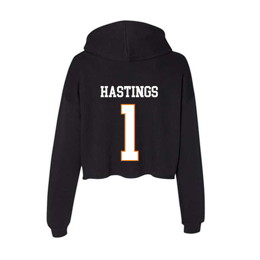 UT Martin - NCAA Football : Josh Hastings - Women's Crop Fleece Hoodie-1