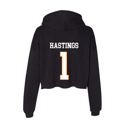 UT Martin - NCAA Football : Josh Hastings - Women's Crop Fleece Hoodie-1