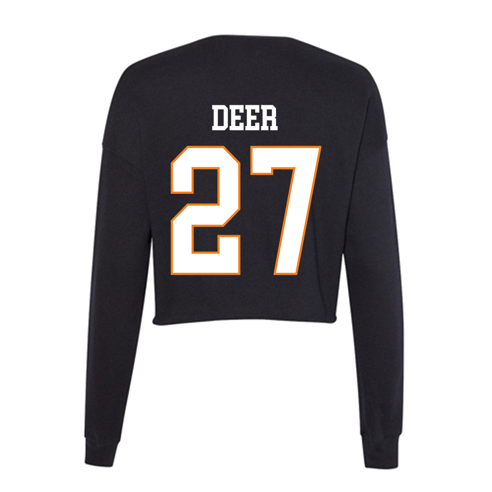 UT Martin - NCAA Baseball : Carson Deer - Women's Cropped Crew Fleece-1