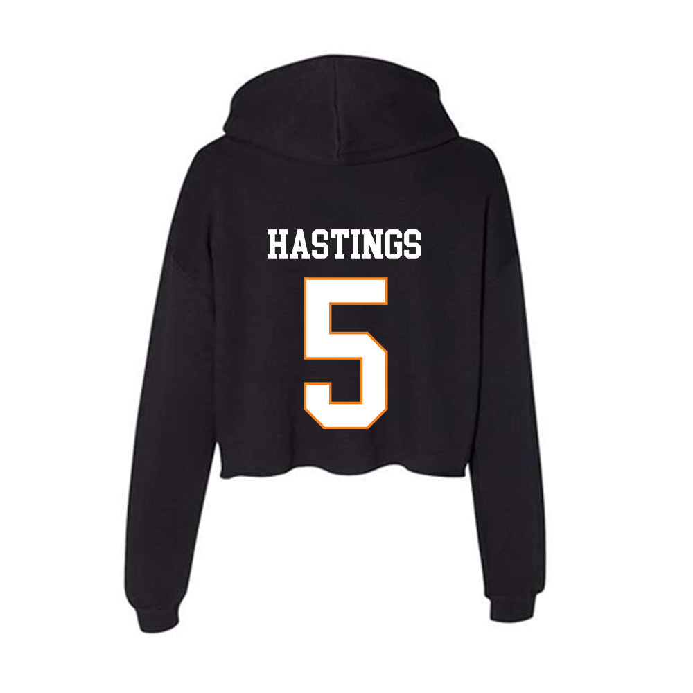 UT Martin - NCAA Football : Josh Hastings - Women's Crop Fleece Hoodie-1