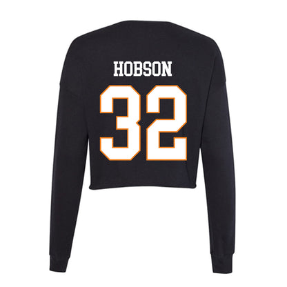 UT Martin - NCAA Baseball : J.Henry Hobson - Women's Cropped Crew Fleece-1