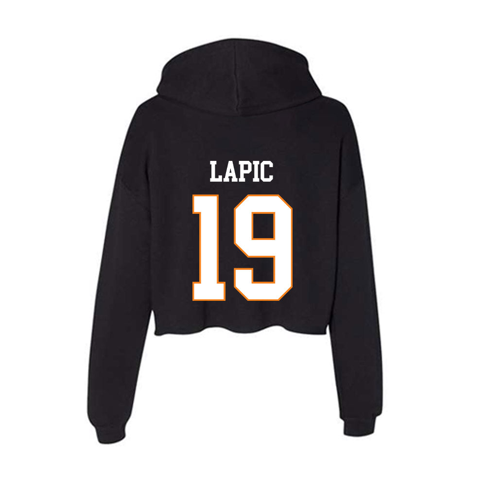 UT Martin - NCAA Baseball : Dylan Lapic - Women's Crop Fleece Hoodie-1