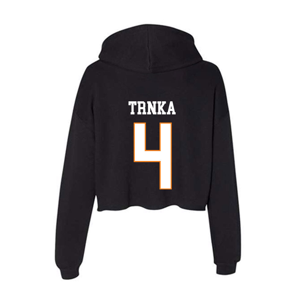 UT Martin - NCAA Men's Basketball : Afan Trnka - Women's Crop Fleece Hoodie-1