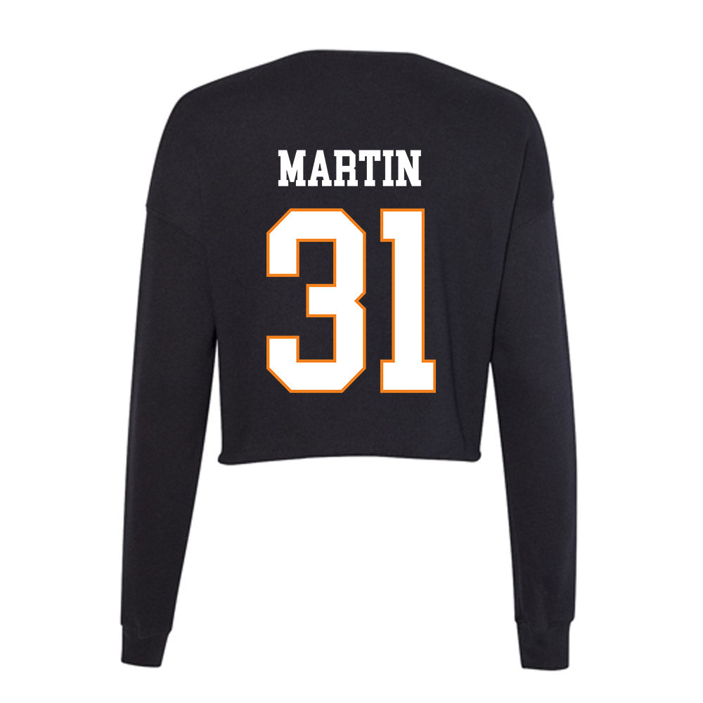 UT Martin - NCAA Baseball : Eli Martin - Women's Cropped Crew Fleece-1