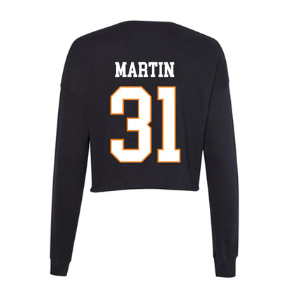 UT Martin - NCAA Baseball : Eli Martin - Women's Cropped Crew Fleece-1