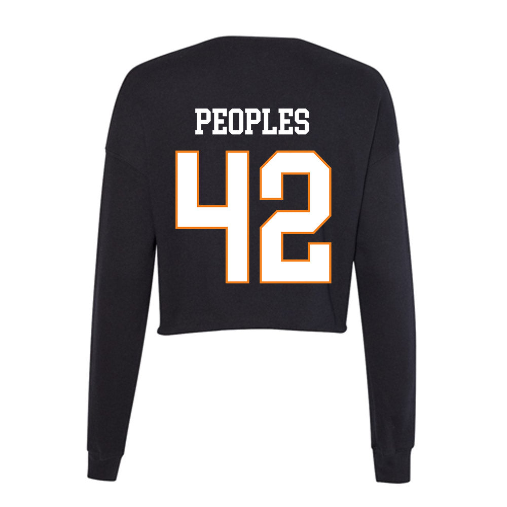 UT Martin - NCAA Football : Colton Peoples - Women's Cropped Crew Fleece-1