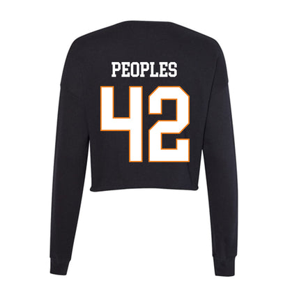 UT Martin - NCAA Football : Colton Peoples - Women's Cropped Crew Fleece-1