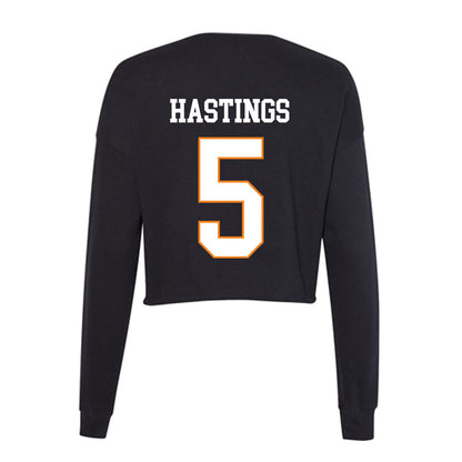 UT Martin - NCAA Football : Josh Hastings - Women's Cropped Crew Fleece-1